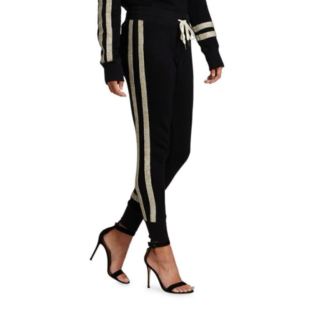 n:PHILANTHROPY Matador Black Joggers with Gold Stripes NWT - Picture 2 of 12